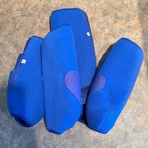 Royal Blue Horse Boots - Set of 4- Size Large